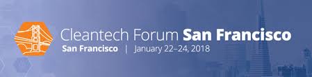 The Cleantech Forum 2018 is in San Francisco from 1/22-1/24